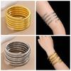 Gold Color Multilayer Bracelet Silver Color Layered Stackable Wrist Bracelet Jewelry Accessories