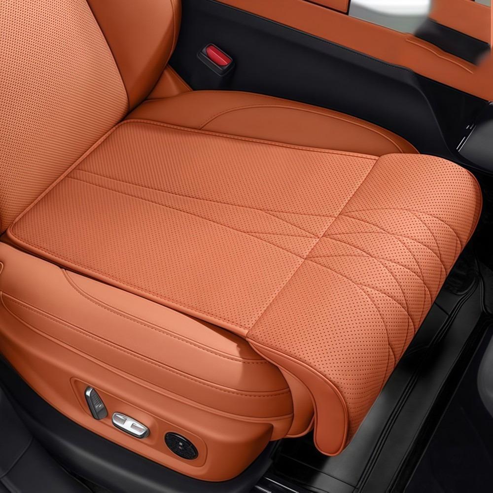 Универсальная подушка для поддержки ног на автомобильное сиденье, пена с памятью, кожаный удлинитель сиденья, подушка для ног, дышащая конструкция с удлинением