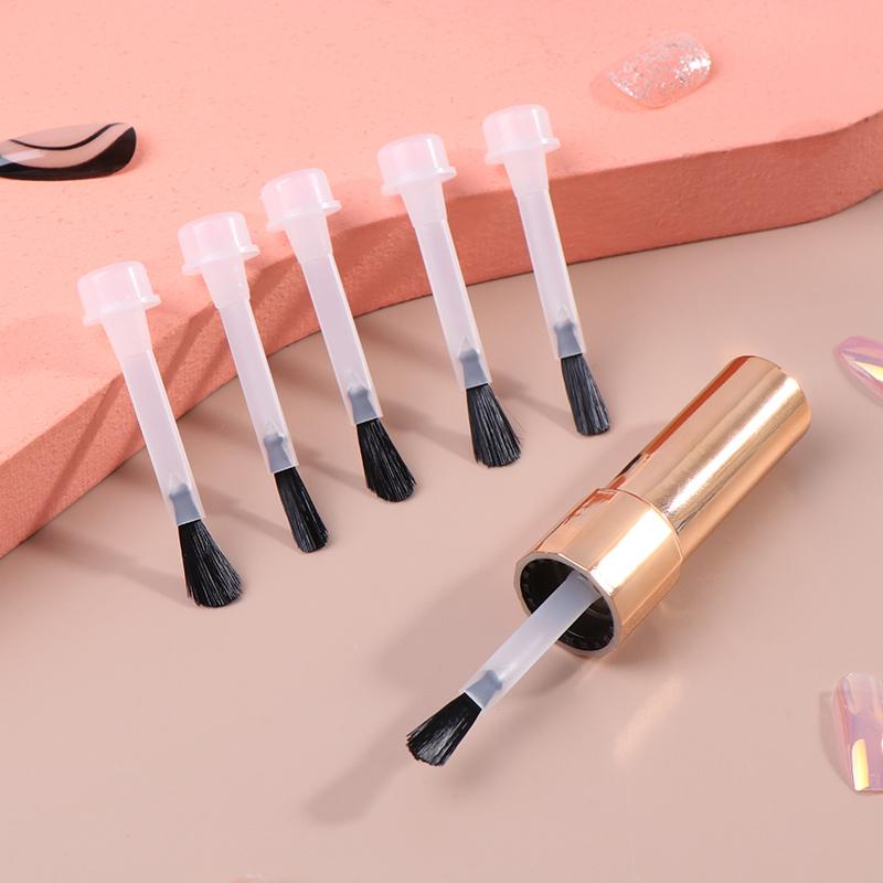 25Pcs/Box Disposable Nail Polish Brush Nail Polish Bottle Replacement Brush Nail Art Brush Liquid Applicators Manicure Tools