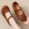 Новые кожаные туфли с широким носком женские балетки мэри джейн эспадрильи женские винтажные лоферы римские балетки женские осенние лаконичные мокасины