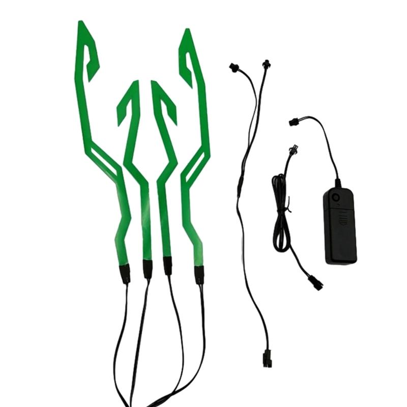 Мотоциклетный шлем световая полоса для езды на шлеме своими руками светодиодная лента 4 в 1