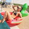 New Water Inflatable Pineapple Floating Bed Adult Floating Bed Thickened Pvc Convenient Recliner With Backrest Floating Swimming Ring Quality