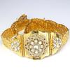 Gold Color Belt For Women Sunflower Crystal Bridal Wedding Jewelry