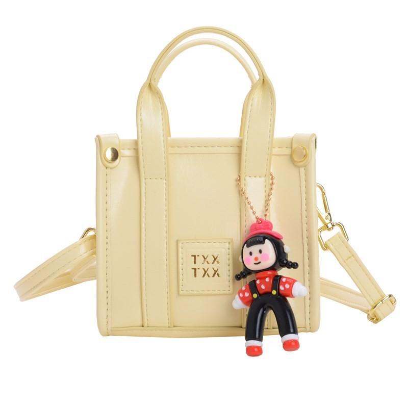 Solid Letters English Color Smooth Satchel Durable Kids Small Bag Crossbody