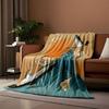 Cranes in Sunrise and Mountains print blanket soft and cozy perfect for the living room bed sofa or a nap,gift