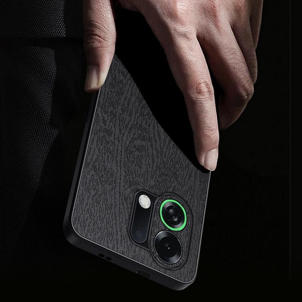 Чехол для Oppo K13 Turbo Pro 5G, текстура дерева, покрытие из ПУ кожи, ПК + ТПУ чехол для телефона