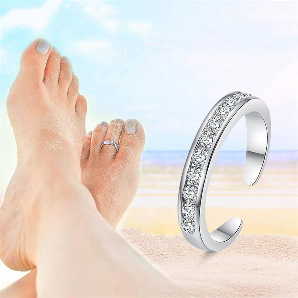 Adjustable Opening Foot Ring Toe Joint Ring Fashion Open Toe Cuffs Foot Rings Toe Joint Rings Rings