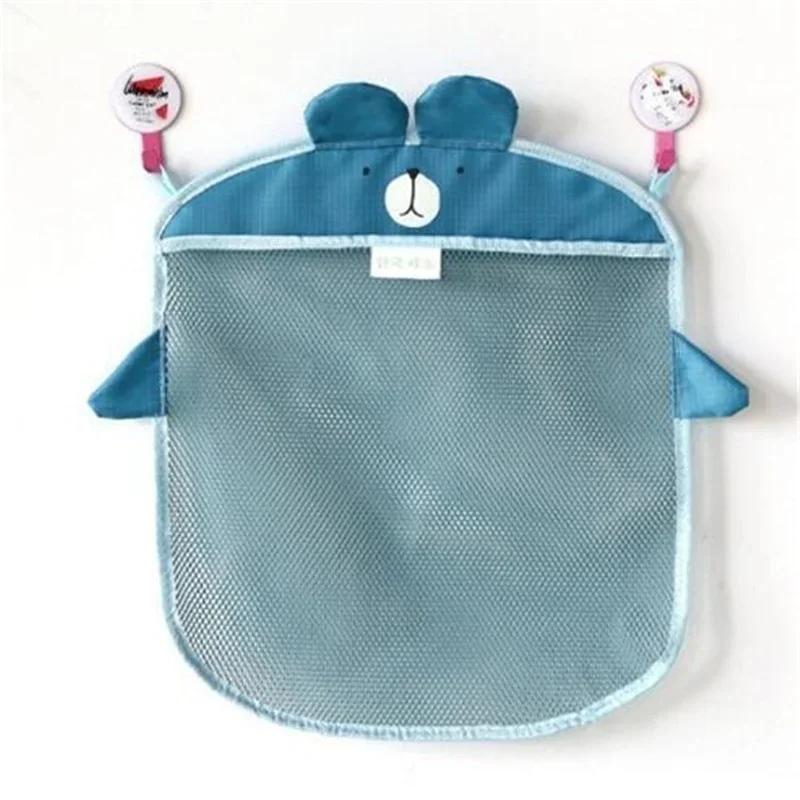 Household Cartoon Wall Hanging Bathroom Storage Bags Knitted Net Mesh Bag Baby Bath Toys Shampoo Organizer Container Storage Bag