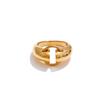 Yhpup Smooth Stainless Steel Metal Geometric Daily Charm Ring 2025 Stylish Unique PVD Plated Rust Proof Jewelry