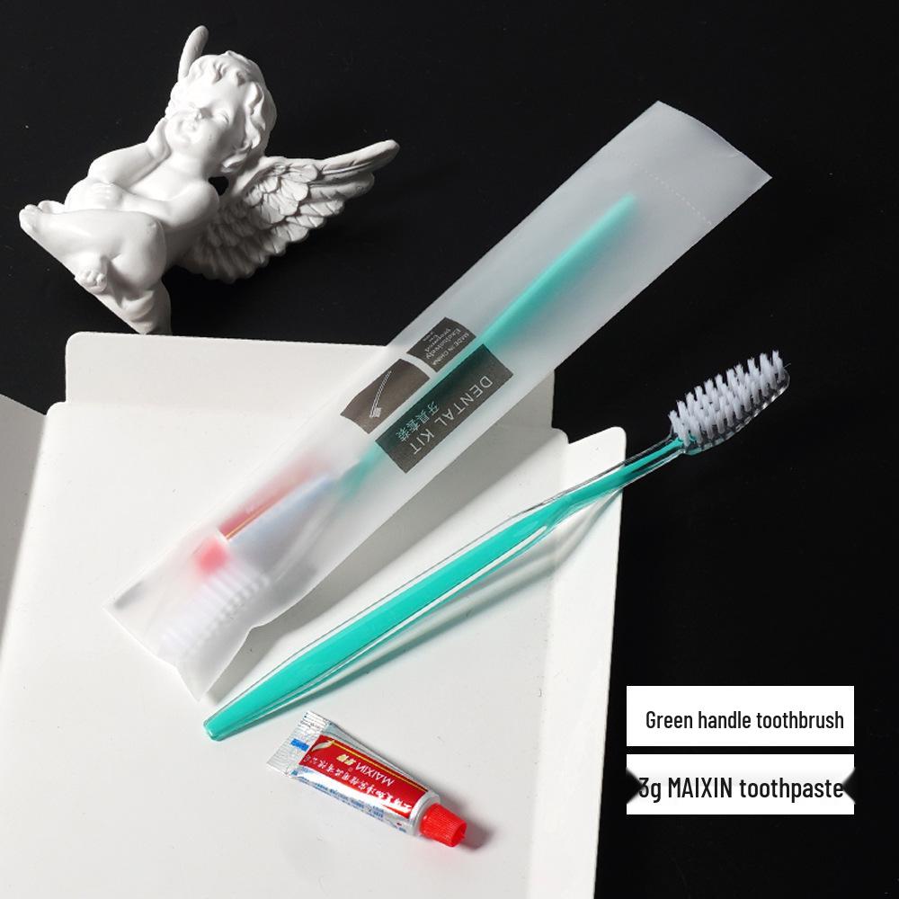 Hotel Soft Bristle Disposable Toothbrush & Toothpaste Set