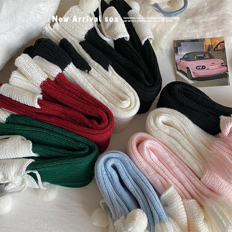 1 шт. Милые детские гольфы с бантом для девочек, модные дизайнерские гетры с бантом для детей, осенне-зимние утолщенные вязаные ворсовые носки