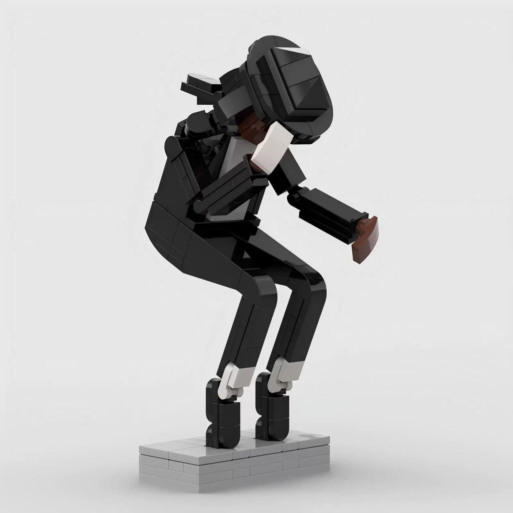 Самая Полная Серия Квадратная Голова Танцор Певец Звезда MJ Строительные Блоки Майкл Джексонизированный Глобальная Суперзвезда Модель Сборная Игрушка