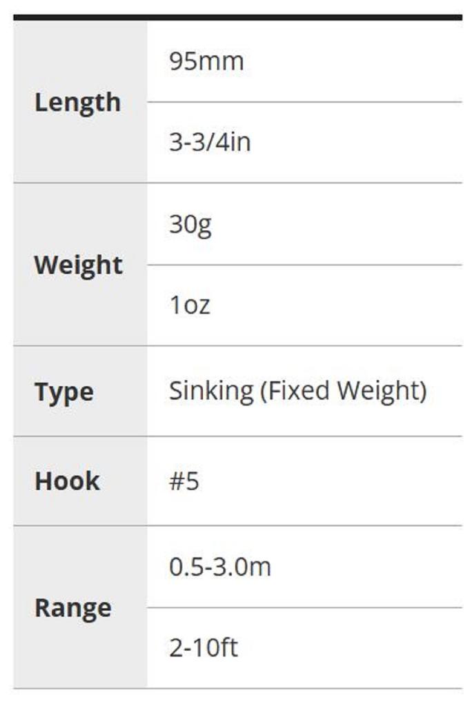 DUO Beach Walker Wedge 95 мм 30 грамм Тонущая приманка SMA0487 (9063)