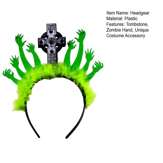 Повязка для волос на Хэллоуин, уникальный аксессуар для костюма, головной убор для вечеринок, косплей