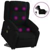 VidaXL Fauteuil inclinable de massage électrique Noir Tissu 3205240