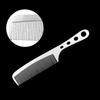Silver Hairdressing Styling Comb Stainless Steel Metal Barber Comb New Anti Static Comb  Barber