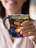 Painted Book Coffee Mug Book Shaped Tea Cup Gifts for Home Office Decoration