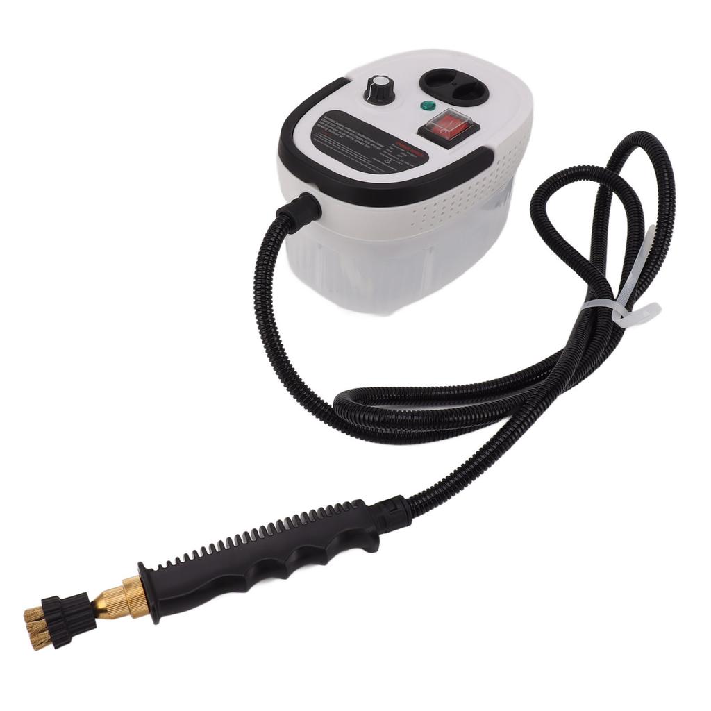 2500W Steam Cleaner White Remove Dirt Grime Grease High Pressure Temperature Fast Heat Steam