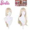 Leftleft Barbie Cosplay Wig Long High Temperature Fiber Hair For Any Face Shape