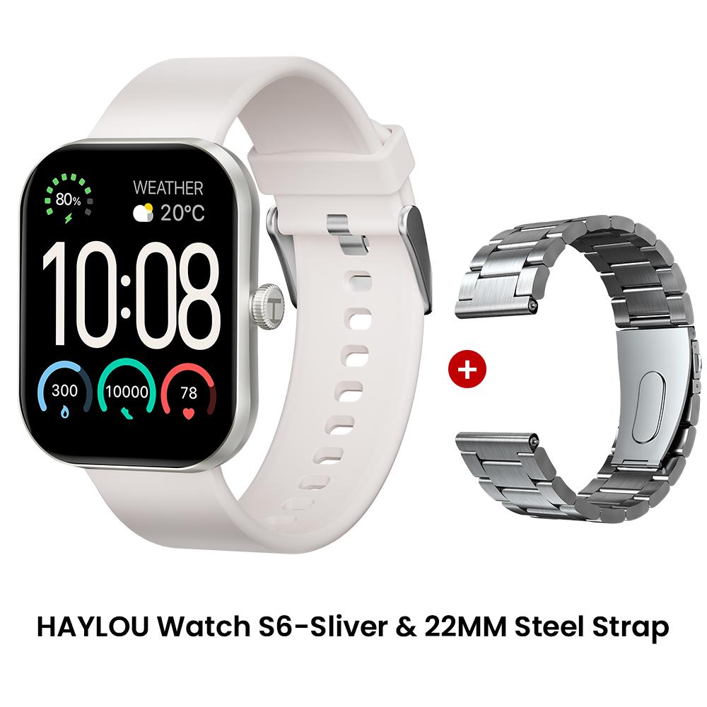 HAYLOU Watch S6 Умные часы 2,01" HD-дисплей Умные часы Bluetooth Голосовые вызовы IP68 Водонепроницаемые Отслеживание активности Умные часы