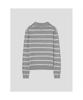 8SECONDS Striped Collar Neck Pullover Light Gray