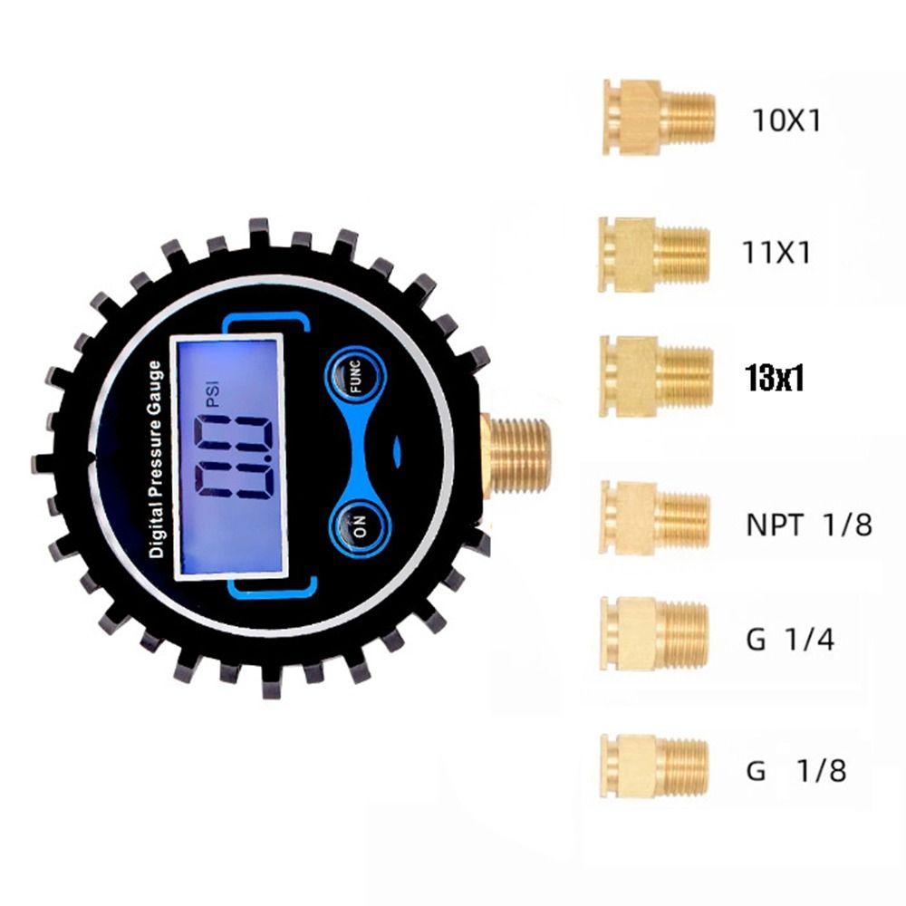 Portable Digital Tire Pressure Gauge Precision Short Pressure Measuring Valve  Truck