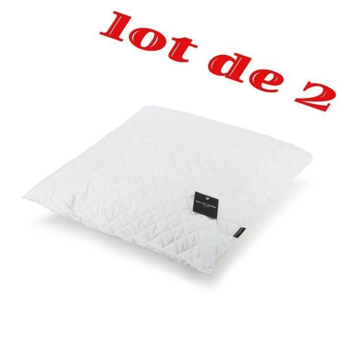 Pillows - JEAN LOUIS SCHERRER - 60x60 Cm - Memory Foam - Foam Flakes - Medium Comfort