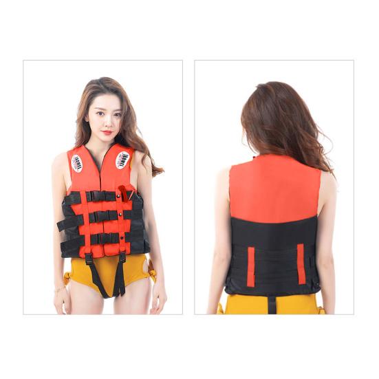 Спасательный жилет для взрослых 100N, спасательный жилет с веслом, регулируемое плавучее устройство со светоотражающей полосой для каяка, лодки, серфинга, водных видов спорта