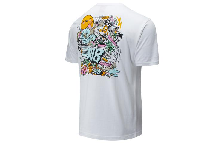 New Balance Футболка Унисекс Белая AMT01548-WT