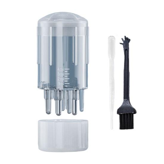 3ML Hair Oil Applicator with Precise Scale Scalp Massage Applicator Comb Clear Portable