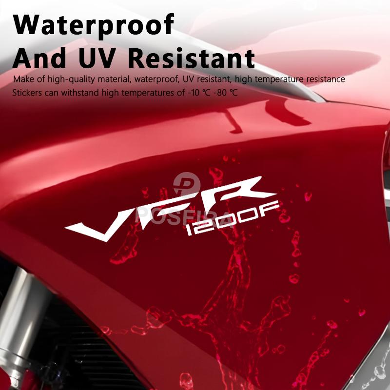 POSFIRA Vinyl Motorcycle Stickers Waterproof Decals Decorative Sticker for Honda VFR 1200F 1200 F VFR1200F 2010-2016 Accessories