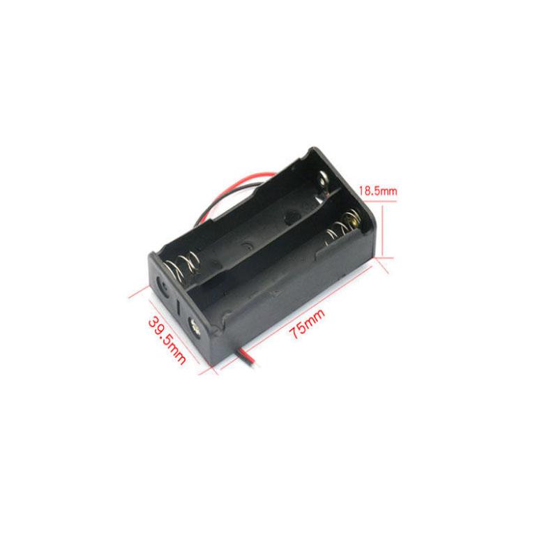 1PC18650 With Switch And Cover Battery Holder 1/2/3/4/Section 9v 6F22 Stacked Square Battery Holder DIY Experiment Welding Free