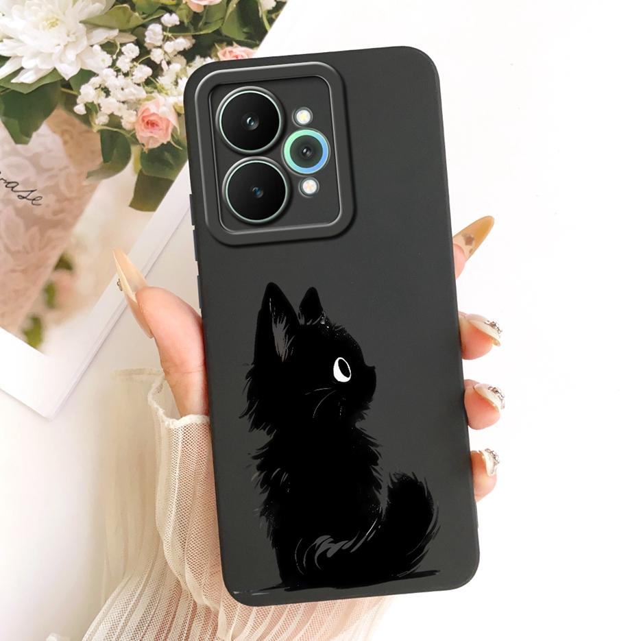 Чехол для Realme 15 Pro Realme15 RMX5106 Роскошные Цветы Мультяшная Крышка Мягкий ТПУ Матовый Чехол для Телефона Для Realme 15T Realme15T 5G Корпус