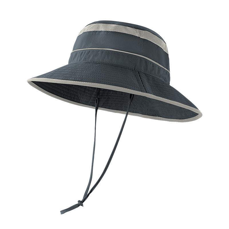 Summer Anti-ultraviolet Sun Hat Parent-child Outdoor Big Eaves Bucket Hat Breathable Anti-splashing Water Sunscreen Hat for Boys and Girls