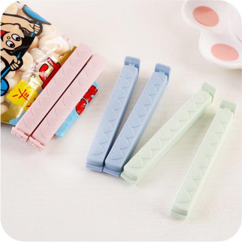 5pcs/lot Food Snack Storage Sealing Seal Bag Clips Sealer Clamp Food Bag Clips Kitchen Tool