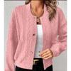 Autumn Casual Jacquard Stand-up Collar Single-breasted Top Coat Baseball Uniform Women