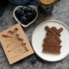 Cake DIY Household Creative Baking  Mould Wooden Cookie Mold Kitchen Accessories Cookie Stamp