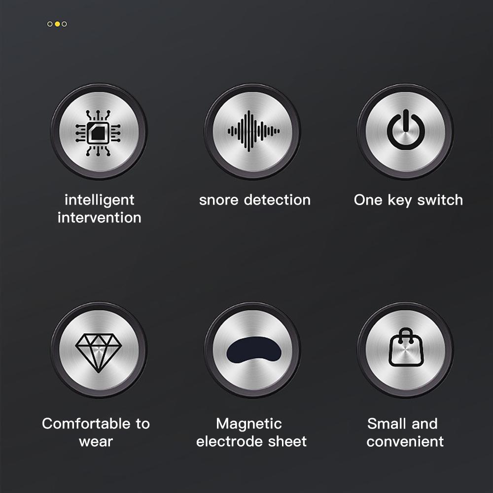 Электрический интеллектуальный фиксатор храпа EMS Импульсное устройство против храпа Эффективное решение Средство от храпа при апноэ во сне Снижение шума Анти-Ронко
