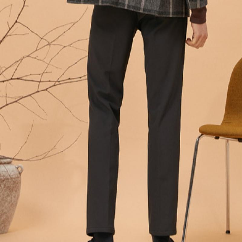 Bang Bang Men S One Pleat Ultra Warm Bonded pantS Black