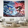 Sonic Print Tapestry, Backdrop, Easy Setup, Ideal for Bedroom, Office & Living Room, with Aesthetic Wall Hanging Decor.