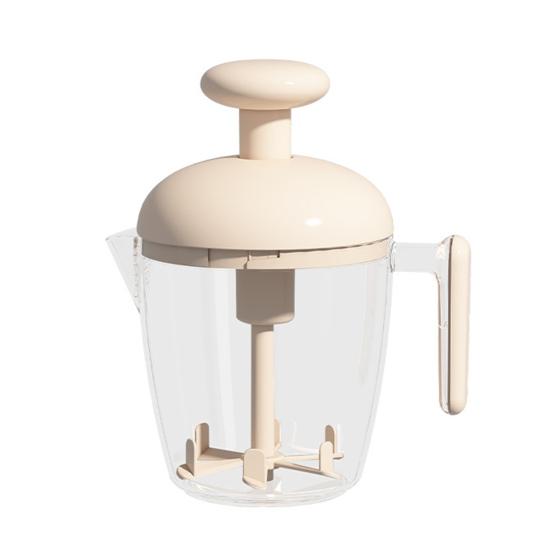 Чашка-венчик для яиц Ручная чашка для напитков с ручным прессом Подготовка перед едой Портативная чашка для остатков Миксер для яиц Чашка для приготовления перед едой