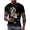 Модная новая мужская футболка с 3D-печатью в стиле хип-хоп, забавная летняя мужская повседневная уличная модная футболка с коротким рукавом и круглым вырезом