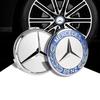 4PCS 75mm Metal Emblem Car Wheel Center Hub Cap Cover Badge For Mercedes Benz AMG GLK GLE GLC W203 W206 W220 W205 W211 W212 201 CU1 QQ42