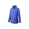 Solid Color Stand Collar Drop Shoulder Thick Cotton Jacket Women Jackets Light-Purple Blue SC1249062B-BL36