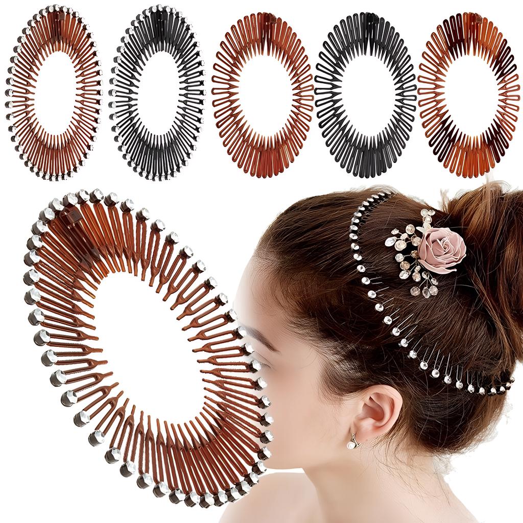 European American Fashion Hair Combs Spring Hair Clips Girls Hair Organizer Rhinestone Headwear Girls Women Hair Accessories