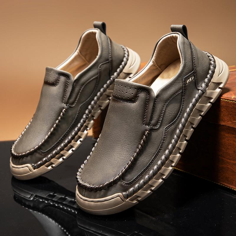 Модные лоферы большого размера, кожаная обувь ручной работы, 2024, новая осенняя мужская обувь, повседневная обувь, мужская обувь из натуральной кожи