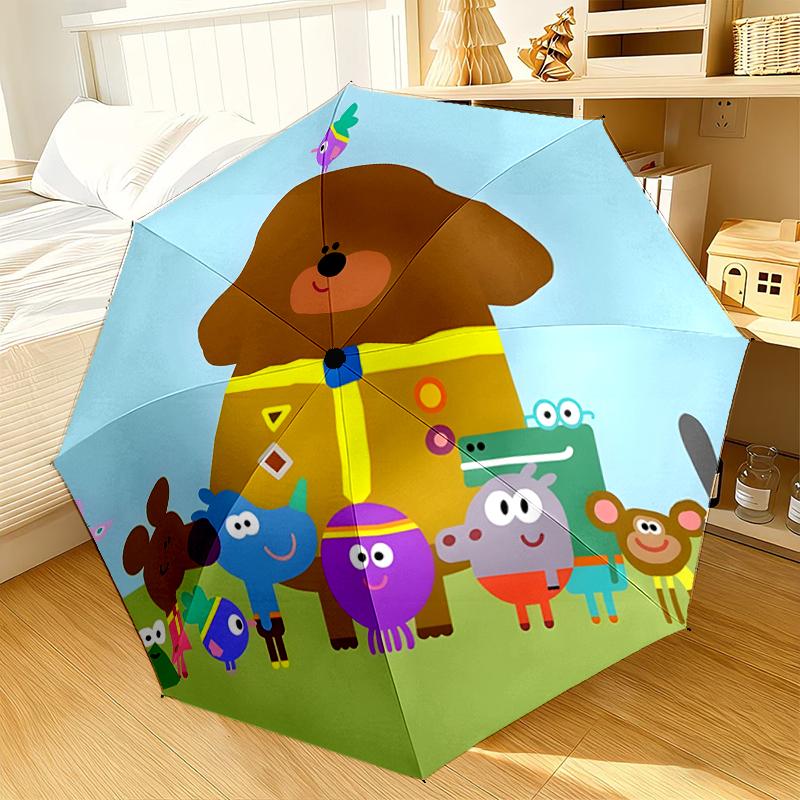 Bee's Rainbow Adventure Umbrella 8-Frame for Travel, camping, Casual Lightweight Portable Umbrella, Essential for every family Holidays Gift