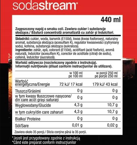 Set of 4 SodaStream concentrates 2x (Cola + Grapefruit)