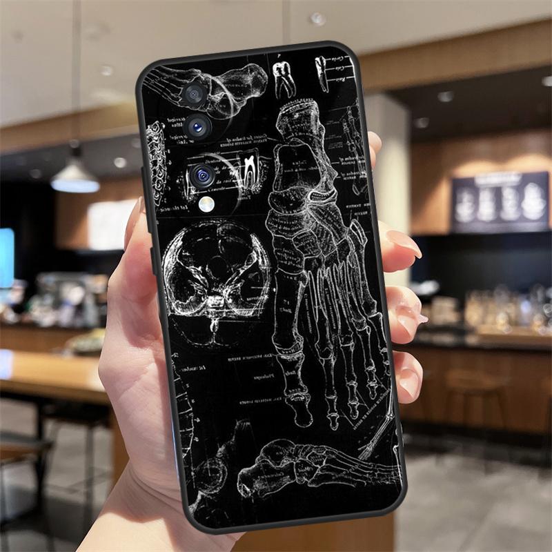Medical Skeleton Anatomy Case For Honor Magic 8 6 7 Pro Honor 400 200 70 90 Lite X8b X8c X9a X9b X9c X9d Win RT Cover