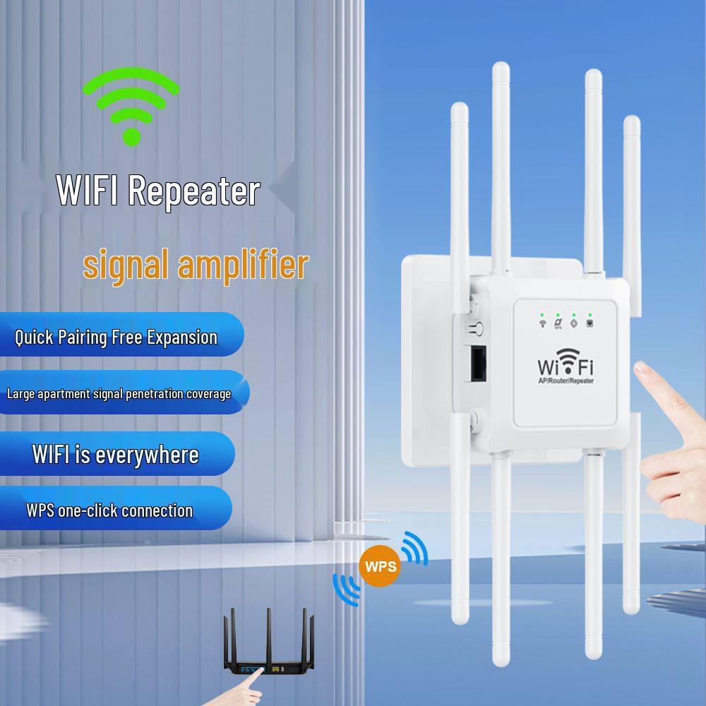 WiFi-повторитель и усилитель сигнала с 8 антеннами